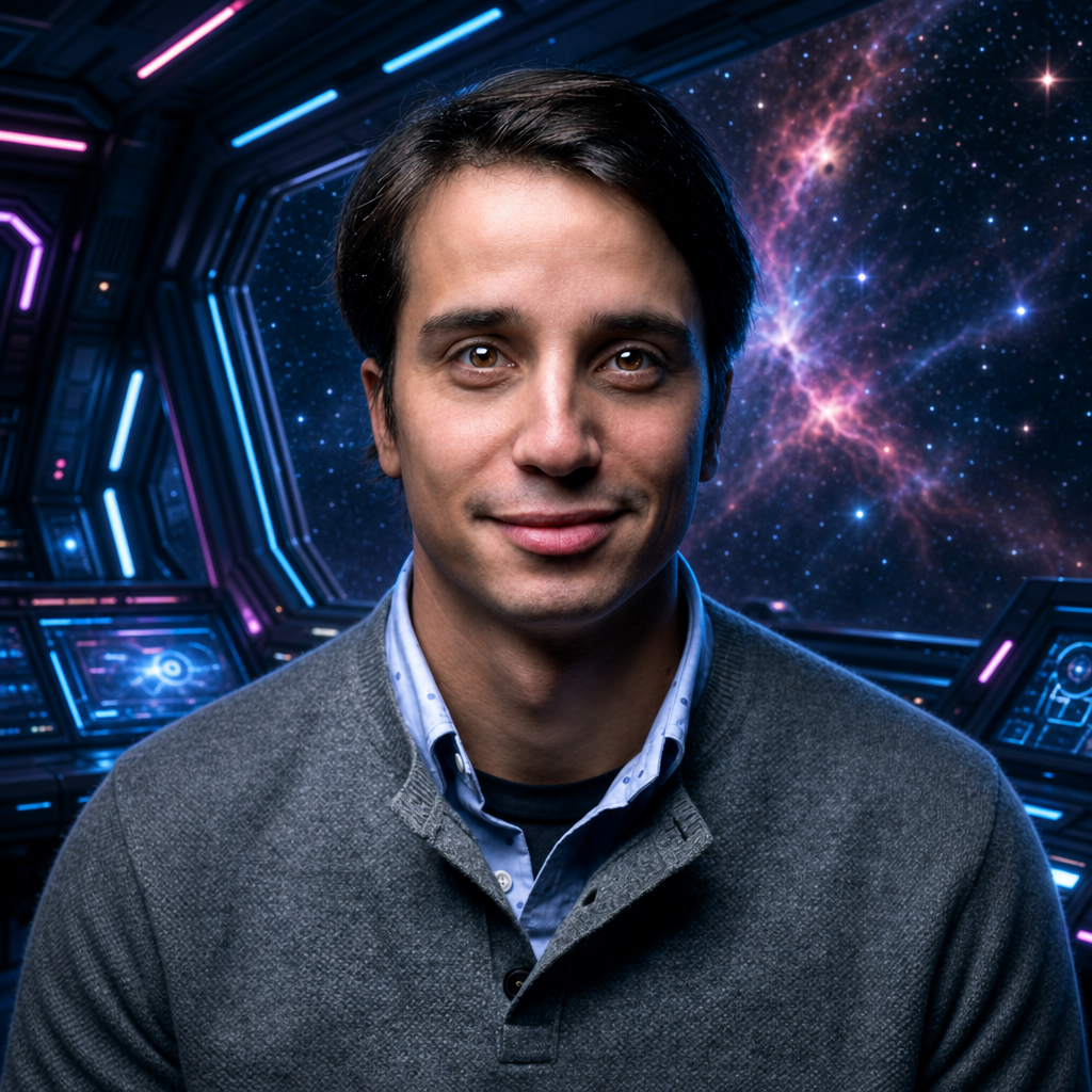 Portrait transformé en scène de science-fiction par IA